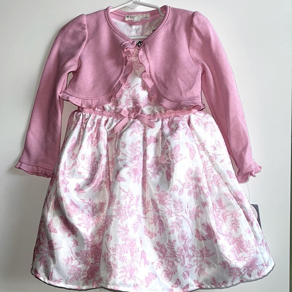 Pink & White floral dress